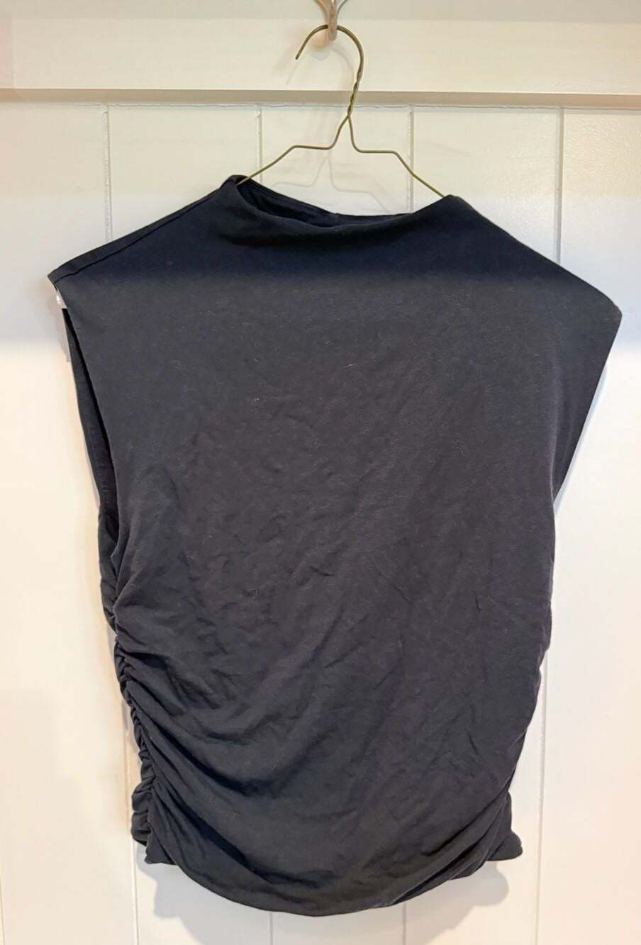 Abercrombie & Fitch Modal-Blend Collection Black Mock Neck Tank Top M